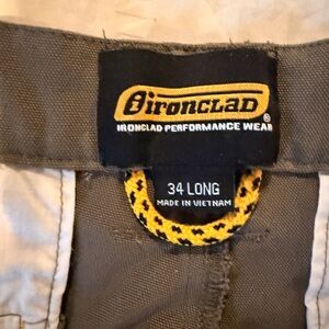 Ironclad Work Pants – Men’s 34 Long – Performance Wear